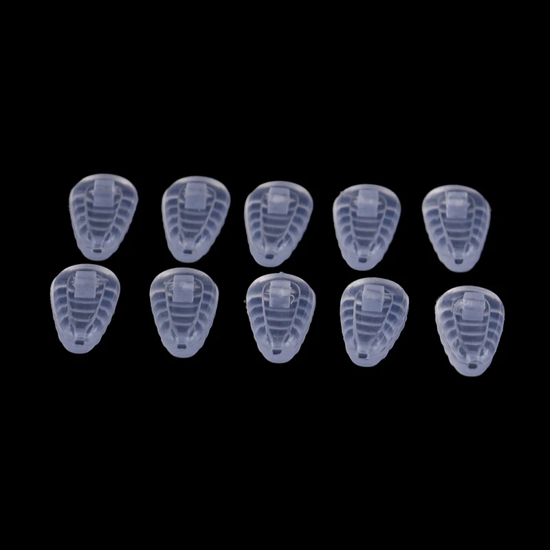 

10pcs=5pairs 1.62*0.94cm Non-slip Silicone Nose Pad For Glasses Eyeglasses Sunglass Accessories