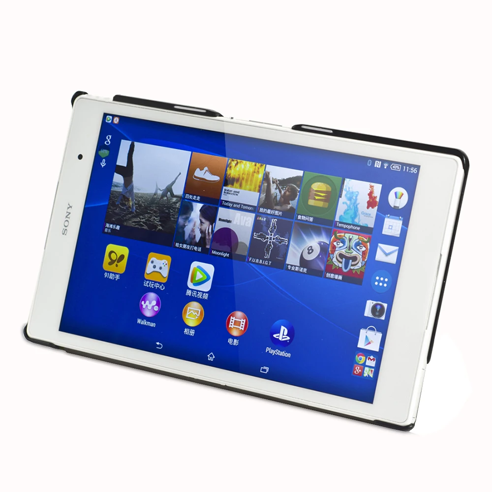 Чехол для sony Xperia Z3 Compact 8 ''Планшет из искусственной кожи чехол-трансформер+ Защитная пленка для экрана+ стилус
