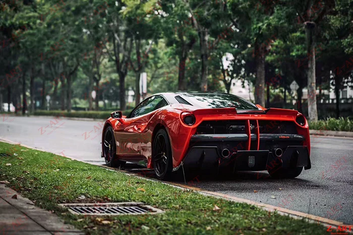 Z-ART модифицированный Комплект кузова для Ferrari 488- тюнинг тела комплект для Ferrari 488 GTB ремонт тела комплект аэродинамическая настройка Комплект