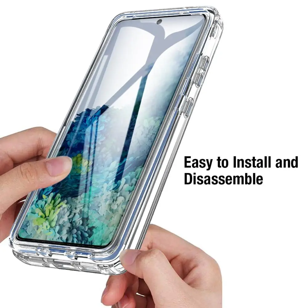 Clear Case For Samsung Galaxy S20 S21 S10 Plus Ultra A41 A51 A71 Crystal Transparent Shockproof Protective Cover for S10e A51 5G