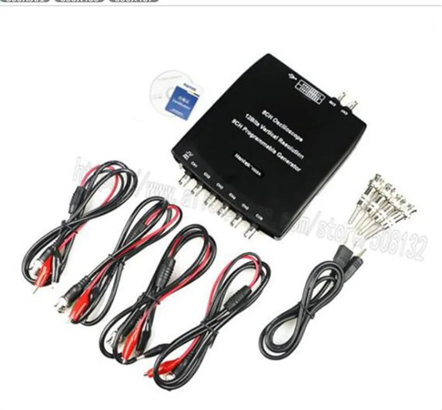 Hantek 1008A USB 8CH осциллограф программируемый генератор тестирование автомобиля
