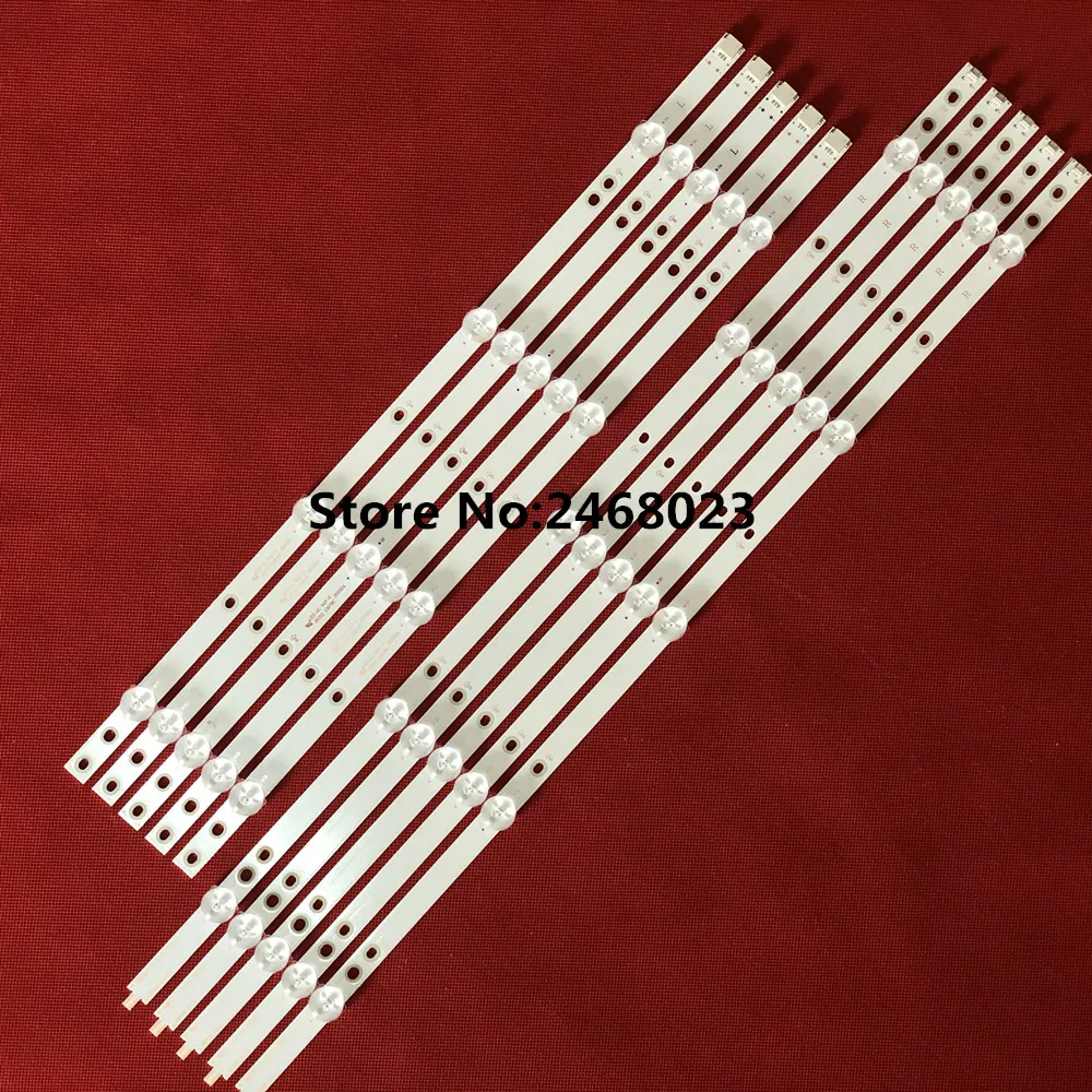 10 шт./компл. светодиодный Подсветка полосы для 50PUS6162/12 50PUS6703 50PUS6753 50PUS7383/12 50PUS6523/12