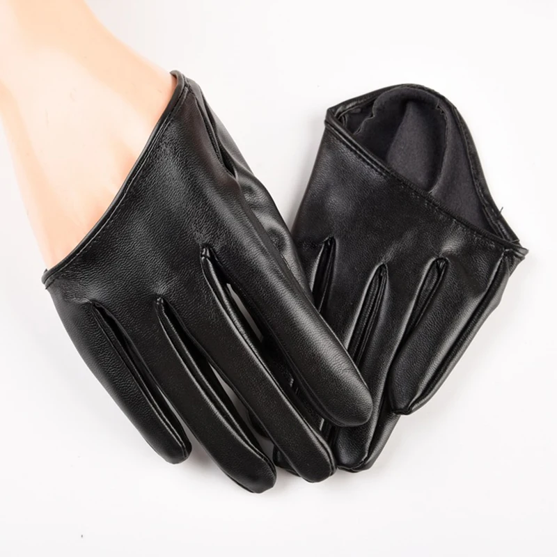 

1 Pairs PU Leather PROMARE Lio Fotia Cosplay Costume Black Gloves Women Men