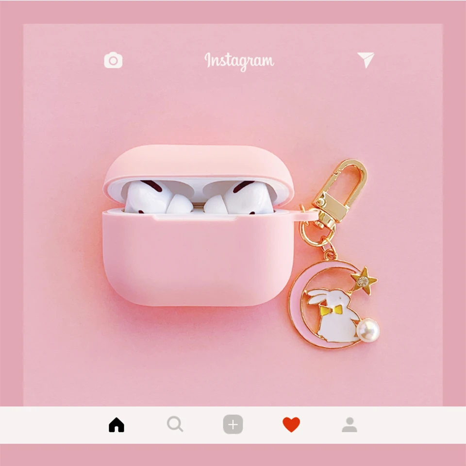 

Luxury korean Rabbit Silicone Cover for Apple Airpods Pro Case Bluetooth Wireless Earphone Case for AirPods Charging Box Bag