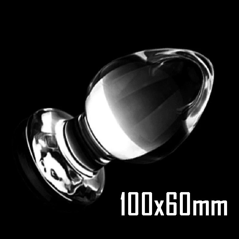 Анальная пробка Clear crystal big Ball Tapered для ануса анальная секс товары студийной бации |