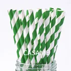 2550100 шт, рождественские разноцветные соломинки красный и зеленый соломинки вечерние зеленый бумага с узором шеврон