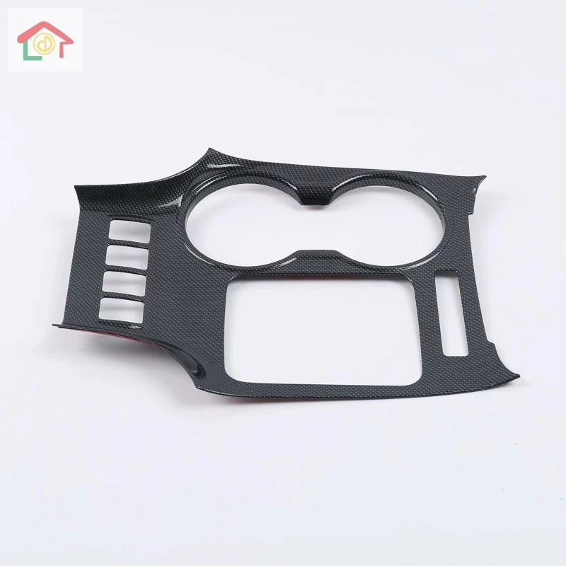 

For Toyota Highlander 2015-2018 Carbon Fiber Water Cup Holder Cover Trim Cups Frame Car Interior Accessories