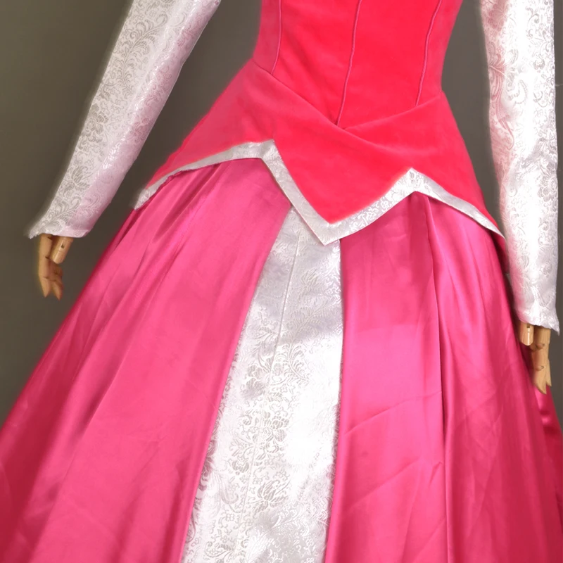 

Movie Sleeping Girl Aurora Dress Princess Cosplay Costume Halloween Party Ball Gown Dresses For Adult Women