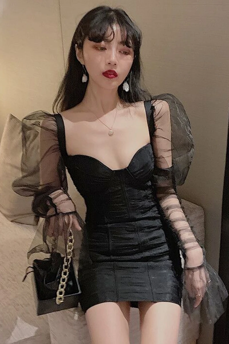 

Kywommnz Women's Tight Elastic Mesh Skirt, Sexy Tight Mini Skirt, With Lace And Chest Seam, Suitable For Women 6h9b