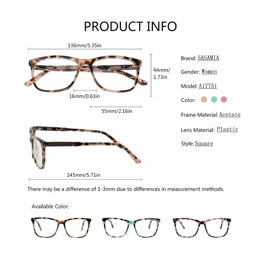 SASAMIA, большие очки, Женская оптическая ацетатная оправа для очков, Весенняя петля, женские очки с оправой, демисезонная оптическая оправа для глаз