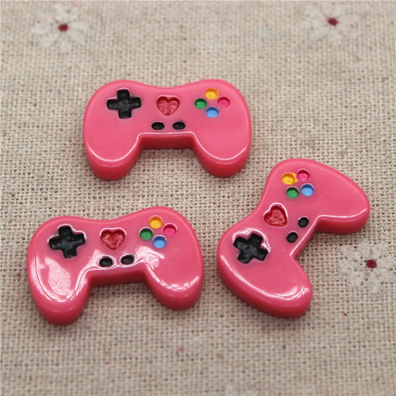 10 шт. кавайный полимерный игровой контроллер миниатюрное искусство с плоским