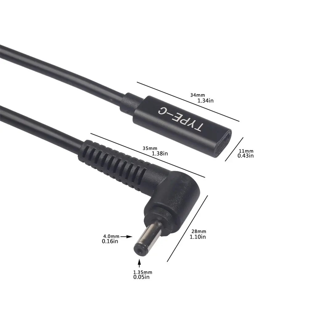 

Type-C Female to 40135 Male Power Adapter Cable for Asus Ultrabook Power Adapter Cable 4.0Mm*1.35Mm Male Power Adapter Cable