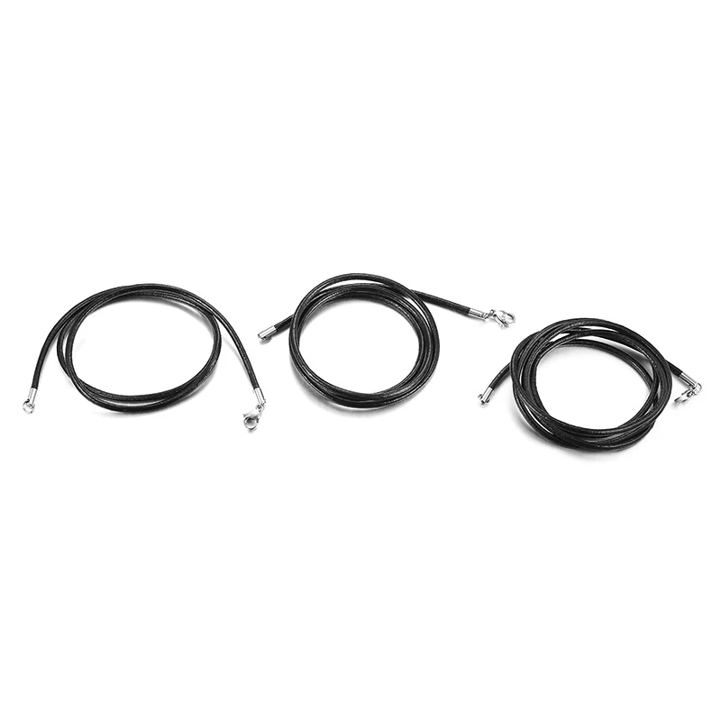 Базовая 20 &quot/24&quot/30 &quotверевка из натуральной кожи ожерелья-цепочки для мужчин и
