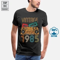vintage 1985 t shirt for men t shirt tops tshirt printed t shirt cotton men t shirts plain t shirt black tshirt
