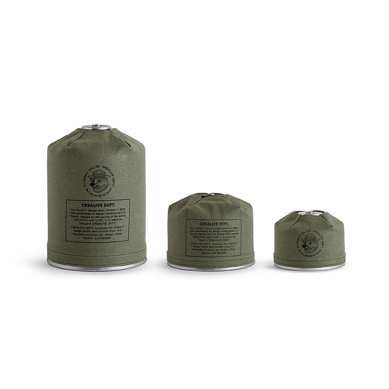 

Outdoor Camping Waxed Canvas G2 G3 G5 Gas Tank Fuel Cylinder Canister Protective Cover Glamping Gear