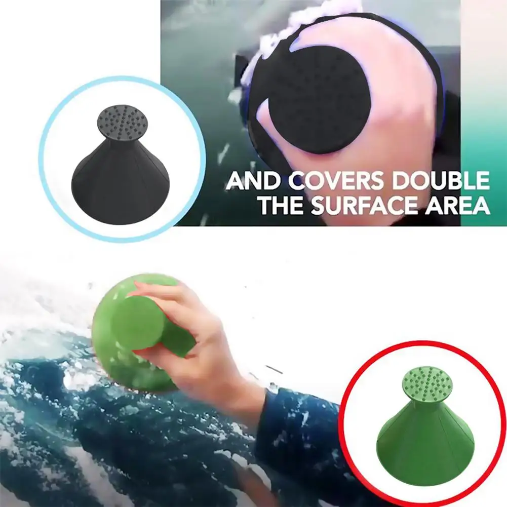 4 цвета волшебный скребок для льда на лобовое стекло автомобиля в форме конуса