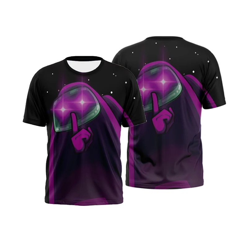 

Новинка 2021, Мультяшные топы с принтом 3, летние футболки с коротким рукавом, забавные игры для мужчин и женщин, футболки Impostor graphic, детские топ...