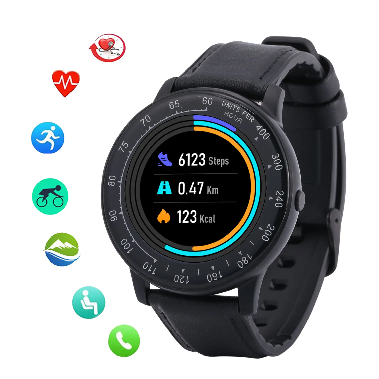 Мужские Смарт-часы SUNROAD цифровые спортивные часы измеритель артериального