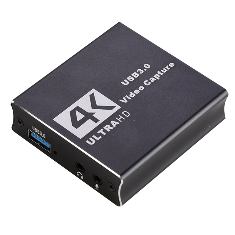 

4K60HZ USB 3,0 карта видеозахвата USB 3,0 Capture 4Kp60, HDMI-совместимый Loop-Out для игр/прямых трансляций/видеоконференций