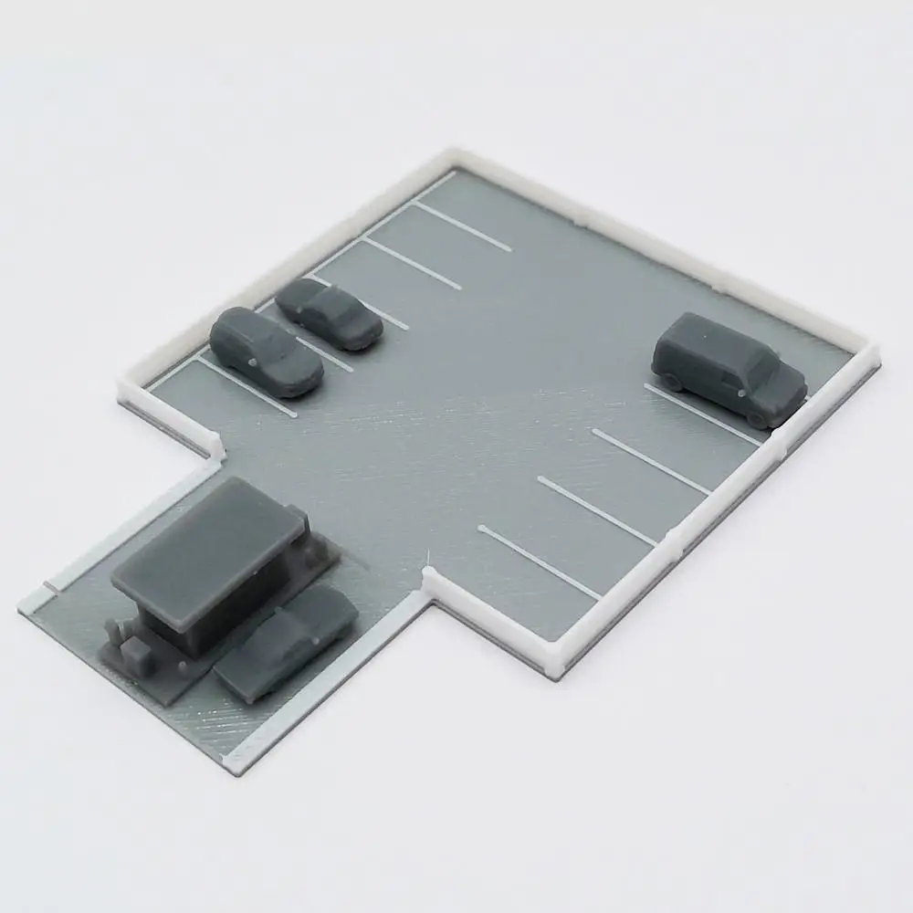 Outland модели макет железной дороги на открытом воздухе для автомобильных стоянок