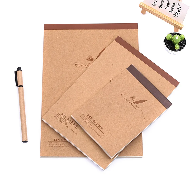 60 шт 18k/32k/64k Sketchbook Paintig бумажный дневник Рисование граффити запись Бумажный