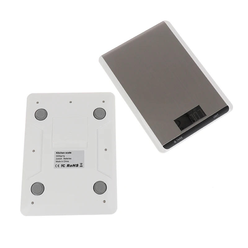 

Digital Kitchen Scales LCD Backlight Display Stainless Steel Electronic Food Weight Balance Scales For Kitchen Cooking 5/10Kg/1g
