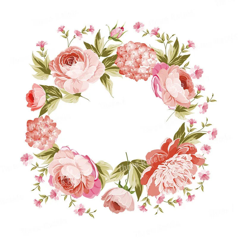 Красивая Акварельная Роза Three Ratels QCF62 декоративный венок настенная наклейка | Дом