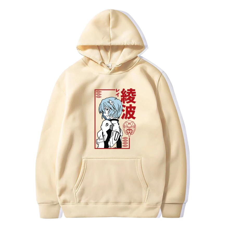 

Funny Japan Anime Evangelion Hoodie Men Manga Unisex Streetwear Pullover Homme