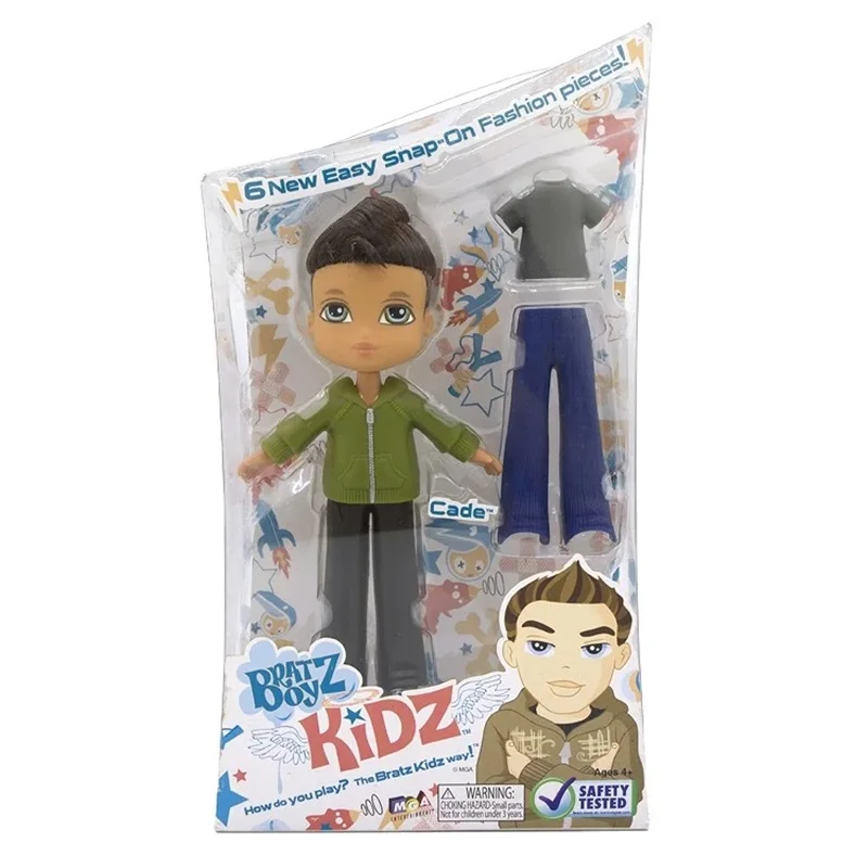 Оригинальная коробка для мальчиков Кукла Bratz со съемной пластиковой одеждой