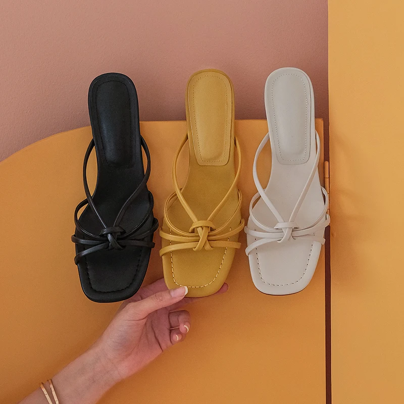 

Sexy Women High Heels slippers Fashion genuine leather Party Wedding Shoes Woman Comfort Quality Summer Sandals Pumps