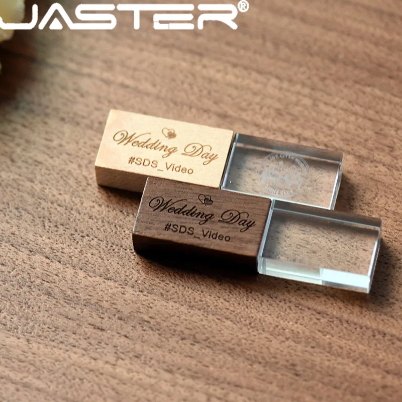 USB-флеш-накопитель JASTER в деревянном корпусе с кристаллами 8/16/32/64 ГБ | Компьютеры и