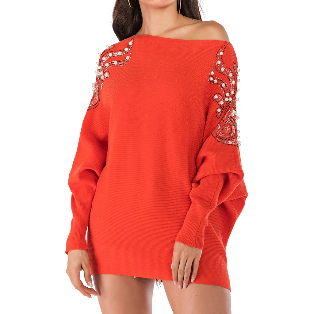 Свободный страусиный свитер женские длинные оранжевые свитера с длинными