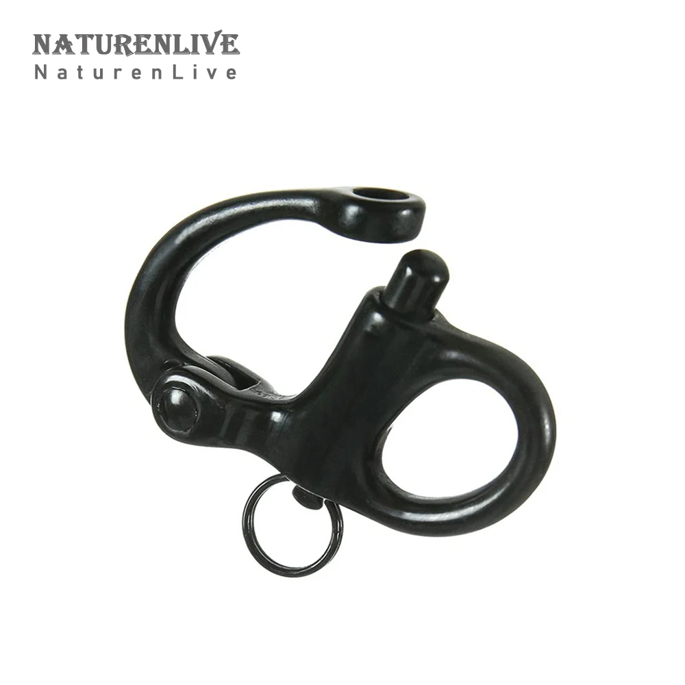 2 шт. черная фиксированная защелкивающаяся Скоба из нержавеющей стали 316