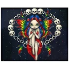 5D алмазная живопись сделай сам, вышивка крестиком, ангельские девушки, полная полимерная квадратная круглая Алмазная вышивка, домашняя мозаика, вышивка Стразы