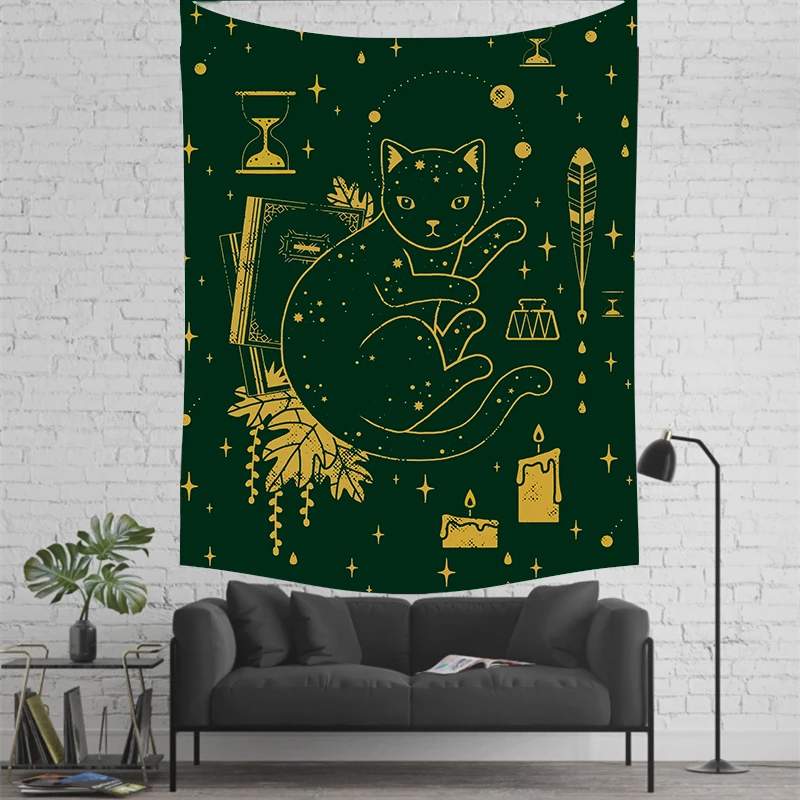 Style7 Loartee Witchcraft Ouija ручной гобелен Psychic Magic Astrology Comics Богемный Хиппи divination домашний навесной декор для стен ковер - Цвет: Style7