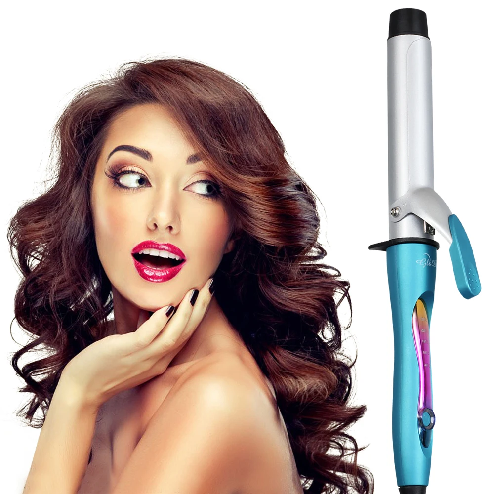 Щипцы для завивки волос профессиональная плойка с двойным напряжением 32 мм|Щипцы