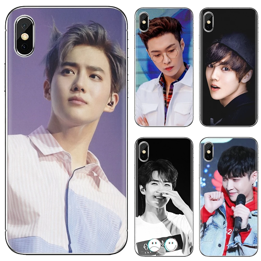 Силиконовый чехол EXO LAY SUHO luhan Oh Se Hun для Huawei Mate Honor 4C 5C 5X 6X 7 7A 7C 8 9 10 8C 8X 20 Lite Pro|Бамперы|