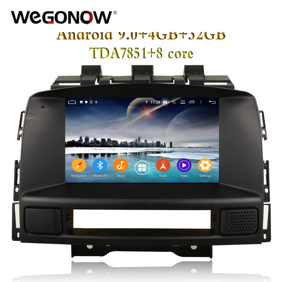 Android 9 0 для Buick Excell GT XT Opel Astra J 2011 2012 восемь 8 ядер 4 Гб RAMCar dvd-плеер gps карта RDS радио wifi