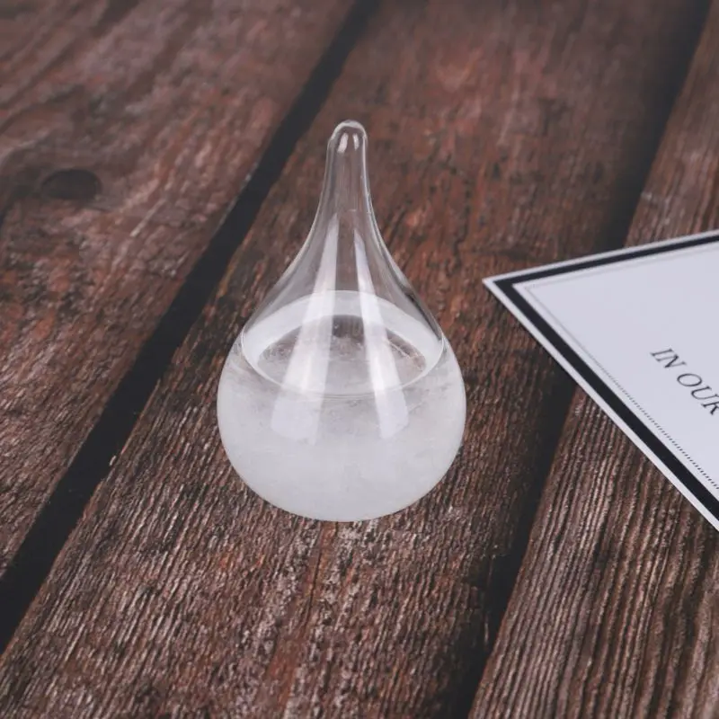

Fashionable Desktop Transparent Glass Bottle Weather Forecast Water Drop Barometer Bottles Weather Monitor