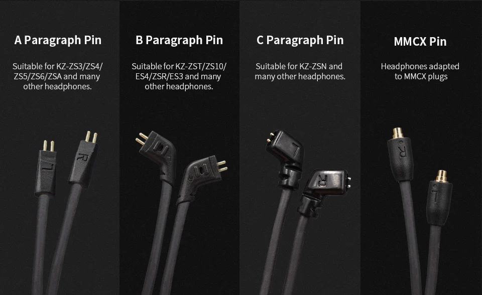 KZ ZS10 BA10 беспроводной Bluetooth кабель KZ обновление провод модуля с 2PIN/MMCX разъем для KZ ZS10/ZS6/ZS5/ZS4/ZST/AS10/ES4