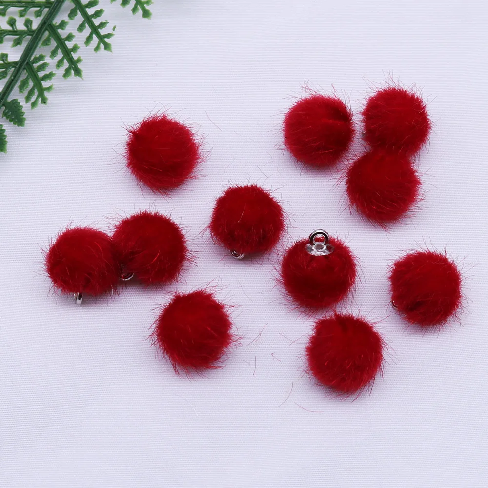 2019 новые продукты 20-30 шт кнопки шерстяной шар кулон шарф обувь и шляпы подвеска на