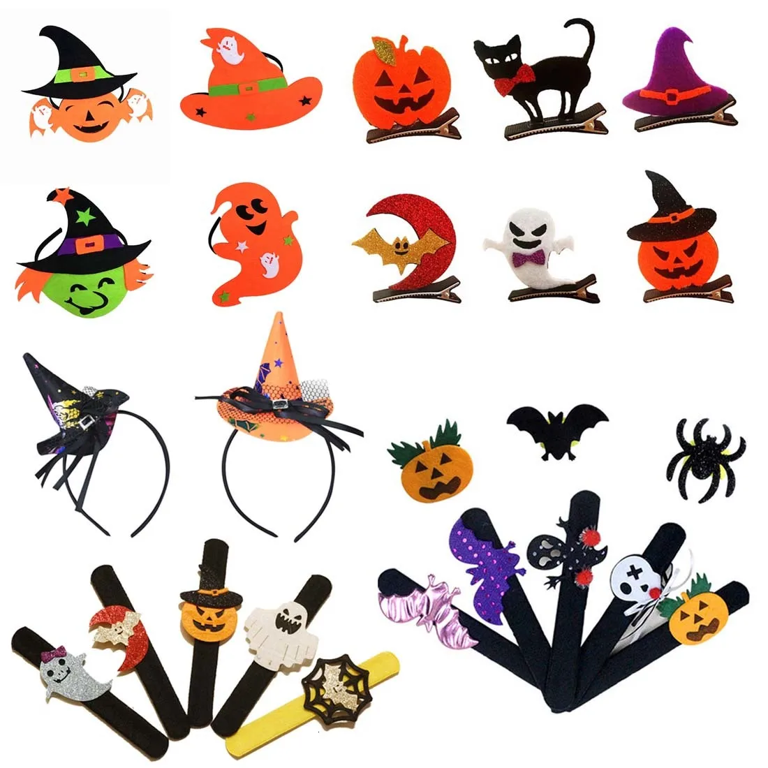 6 девочек комплект Хэллоуин Декор головной убор Форма Головы Обруч карнавал