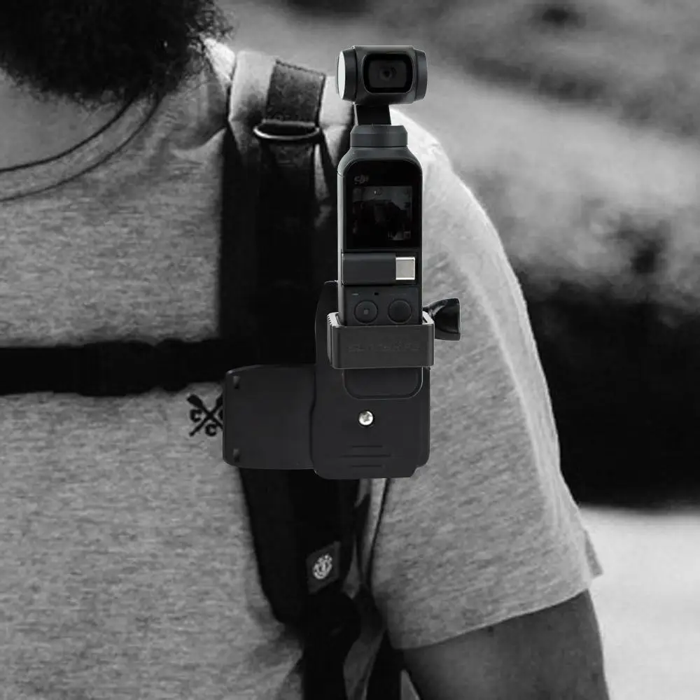 aluminum alloy adapter kit backpack bracket clamp clip mount for dji osmo pocket gimbal for gopro camera free global shipping