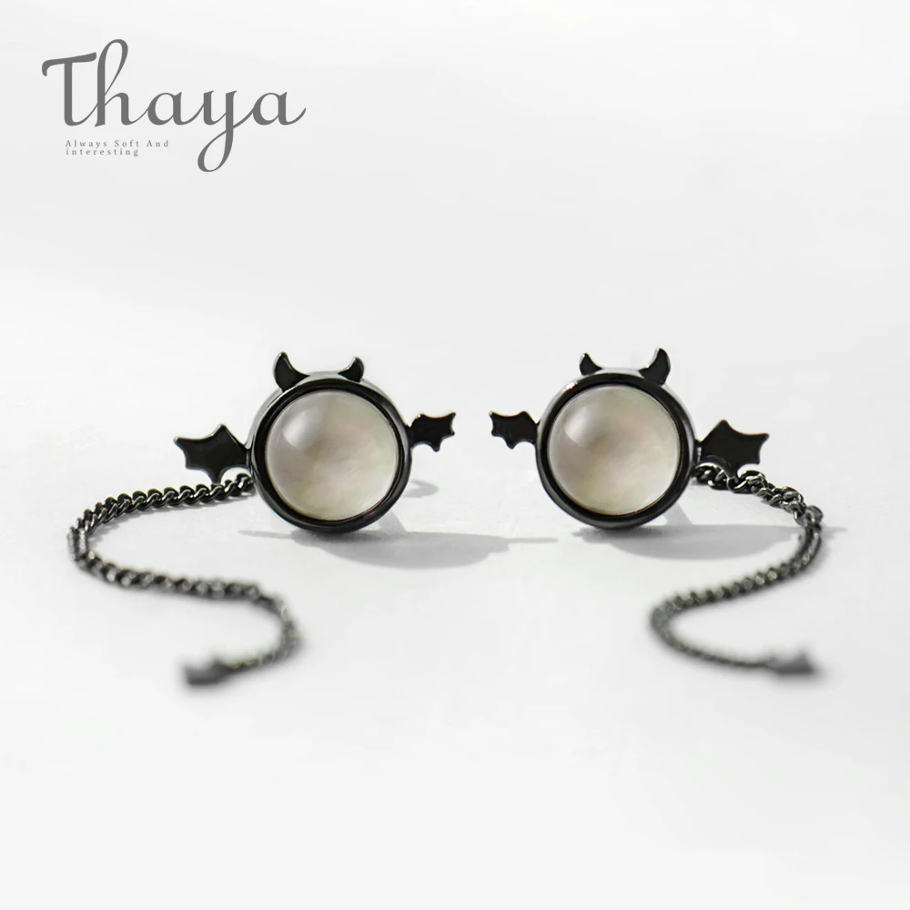 Женские серьги гвоздики Thaya Originals Little Devil из стерлингового серебра s925 пробы с