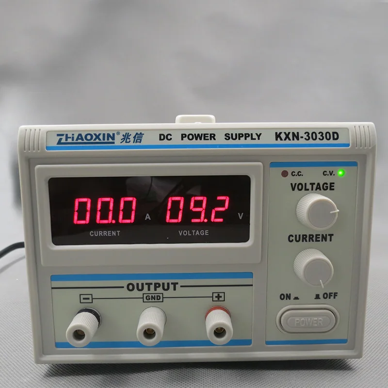 

KXN-3030D 30V 30A digital display high-power DC regulated power supply, display accuracy: ±1% voltage regulation accuracy: ≤0.2%