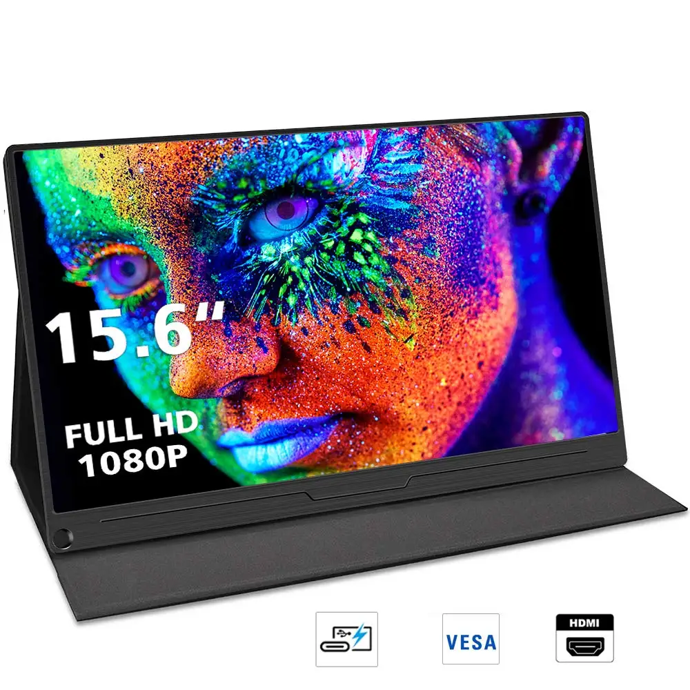 Портативный монитор с IPS экраном 15 6 дюйма USB Type C HDMI FULL HD 1080P для PS4 XBOX Samsung Huawei умным