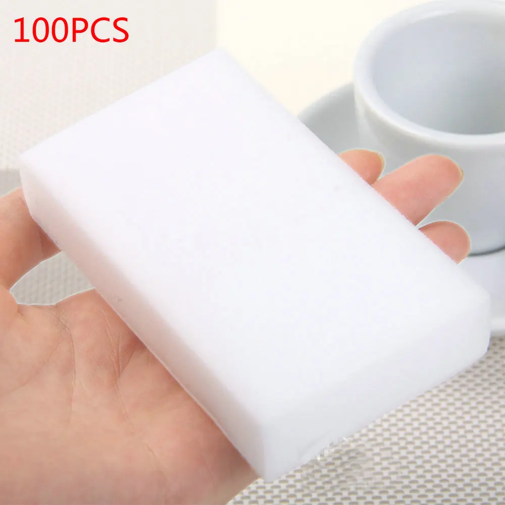 

100pcs/lot melamine sponge Magic Sponge Eraser Melamine Cleaner for Kitchen Office Bathroom Cleaning Nano sponge
