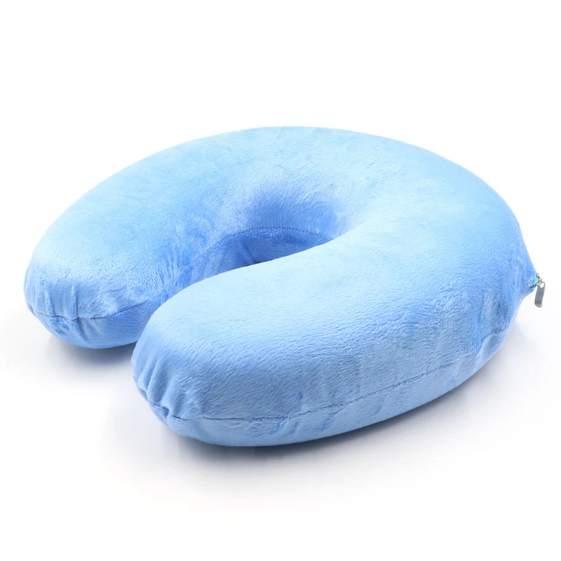 

Memory Foam Pillow Neck U-Shape Pillows For Airplane Neck Support Travel Accessories Comfortable Pillows For Sleep Home