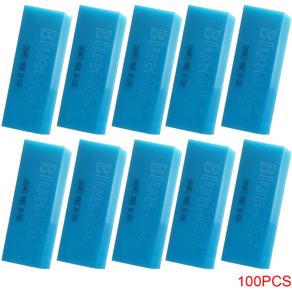 

100PCS BlueMax Squeegee Rubber Blade For Scraper Handle Carbon Vinyl Film Wrapping Squeegee Window Tint Glass Water Snow Shovel