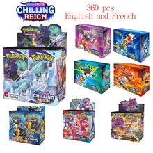 2021 Nieuwe 360Pcs Pokemon Tcg: Sword & Shield—Chilling Reign Booster Display Box Trading Card Game Collection Toys